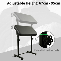 HOBO Extra Large Iron Alloy PU Leather Adjustable Tattoo Armrest