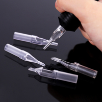 HOBO Professional Disposable White Plastic Short Tattoo Tips Tips for Tattoo Standard Needles