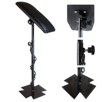Iron Steel Black Color Adjustable Tattoo Arm Rest for Tattoo Studio
